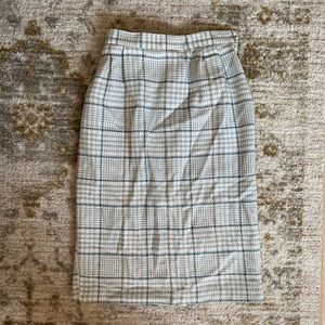 VINTAGE wool midi skirt size small
